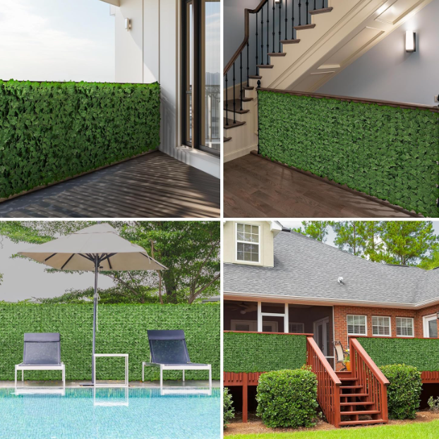 Artificial Privacy Fence Screen – Faux Greenery Panels - Image 3