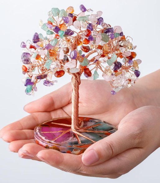 Crystal Tree Feng Shui Gemstone Money Tree - Image 2