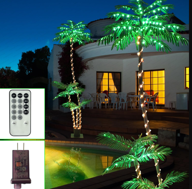 Artificial Palm Tree with LED Lights – Lighted Palm Tree - Image 4