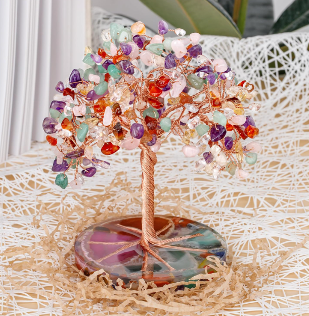 Crystal Tree Feng Shui Gemstone Money Tree