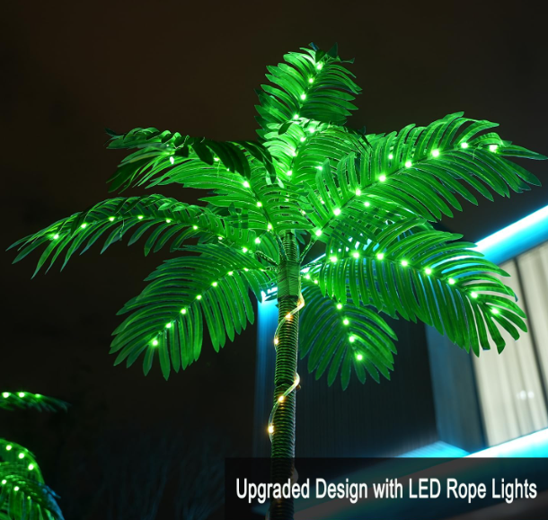 Artificial Palm Tree with LED Lights – Lighted Palm Tree - Image 3